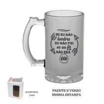 Caneca Chopp Jateada Se eu não lembro, eu não fiz! Se eu fiz Caneca Chopp Jateada Se eu não lembro, eu não fiz! Se eu fiz