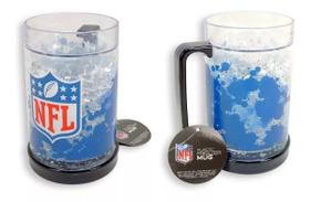 Caneca Chopp Nfl Azul Gel Congelante Térmico 490ml