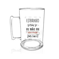 Caneca Chopp Personalizada Para Dia Das Mães Estranho Seria