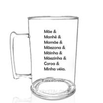 Caneca Chopp Personalizada Para Dia Das Mães - Manhe
