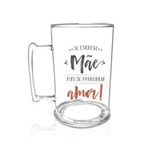 Caneca Chopp Personalizada Para Dia Das Mães Se Escreve Mãe