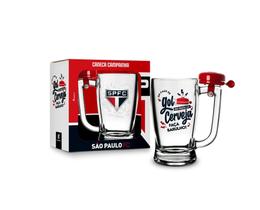 Caneca chopp taberna 340ml campainha sao paulo gol e cerveja - Brasfoot Presentes