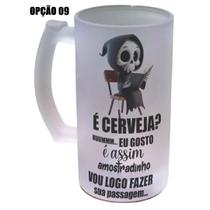 Caneca Chopp Vidro 475ml Hummm Eu Gosto Assim Amostradinho