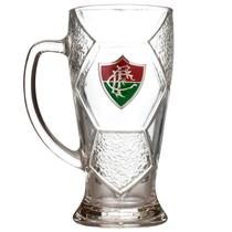 Caneca Chopp Vidro Bola Futebol 630ml Tricolor Fluminense