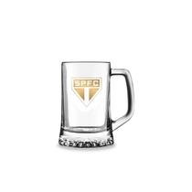 Caneca Chopp Vidro Copos Cerveja São Paulo Série Ouro 280ml