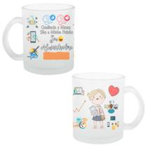 Caneca Chopp Vidro Jateado Profissão Administração ADM RH 325ml 1 Unidade Mod. 02 + Caixinha