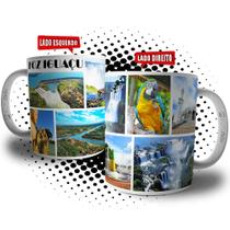 Caneca Cidade de Foz Iguaçu Lembrança Souvenir de Viagem Cataratas do Iguaçu - Pontos Turísticos Paraná