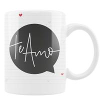 Caneca Cilíndrica - Amo Teu Sorriso Branca - Uatt