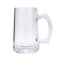 Caneca Classica Transparente De Chopp Cerveja Em Vidro Com Alça 380 ML - Mimo Style