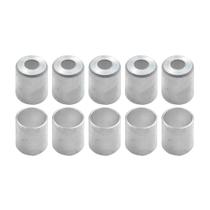 Caneca Clip 08mm 13/32 Polegadas Aluminio PCT Com 10 Pçs