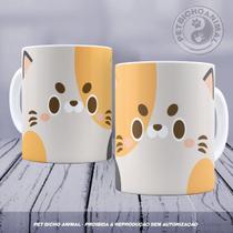 Caneca Coleção Kids - Cara de Gato 3 - Pet Bicho Animal