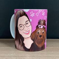 Caneca com 2 Caricaturas Cartoon Caneca com 2 Caricaturas Cartoon