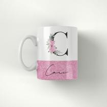 Caneca com base de glitter nome Cris