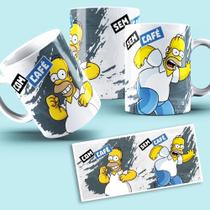 Caneca Com Café Sem Café Variandos Personagens Stitch Simpsons Bob Snoopy Goku - MEGA OFERTA!