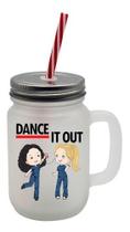 Caneca Com Canudo Mason Jars Jarra Grey's Anatomy