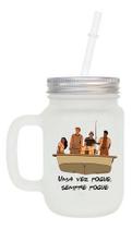 Caneca Com Canudo Outer Banks Mason Jars Pogue Life