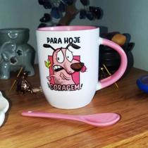 Caneca com Colher Coragem pra Hoje Caneca com Colher Coragem pra Hoje