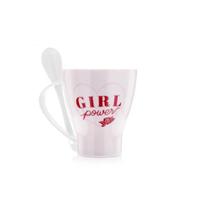 Caneca com colher girl power ludi