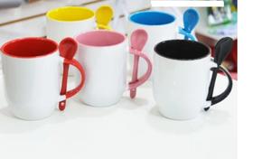 Caneca Com colher Personalizada Caneca Com colher Personalizada