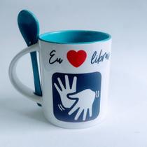 Caneca com colher - personalizada Caneca com colher - personalizada