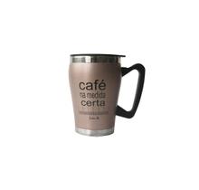 Caneca com frase e tampa de inox isotermica 320 ml