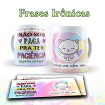 Caneca com frases irônicas