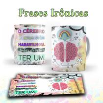 Caneca com frases irônicas