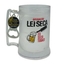 Caneca com Gel Congelante Lei Seca + Brinde Abridor 400ml