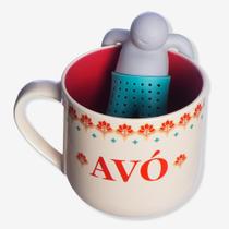 Caneca com infusor avó seu carinho