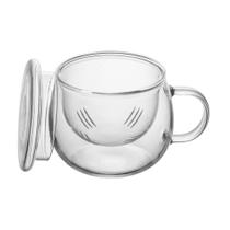Caneca com Infusor e Tampa Modern 300ml Vidro Caneca com Infusor e Tampa Modern 300ml Vidro