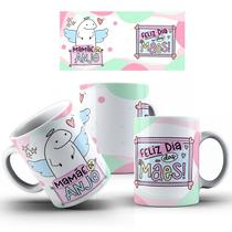 Caneca com Mensagem de Carinho para Presente do Dia das Mães