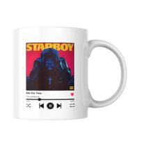 Caneca Com Música Personalizada Letra + Spotify Qr Code