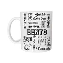 Caneca Com Nome Bento de Plástico Rígido