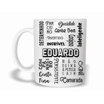 Caneca Com Nome Eduardo de Plástico Rígido