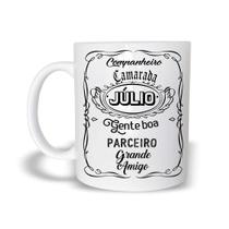 Caneca Com Nome Julio de Plástico Rígido