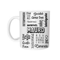 Caneca Com Nome Mauro de Plástico Rígido