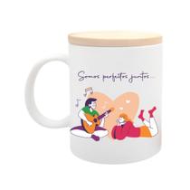 Caneca com Tampa Dia dos Namorados - Canção Caneca com Tampa Dia dos Namorados - Canção