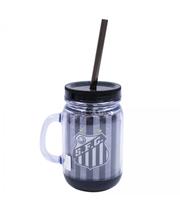 Caneca com Tampa e canudo 420ml - Santos