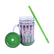 Caneca com Tampa e Canudo do Fluminense 420ml Caneca com Tampa e Canudo do Fluminense 420ml