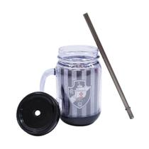 Caneca com Tampa e Canudo do Vasco 420ml