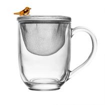 Caneca Com Tampa e Filtro Golden Bird 350ml Cristal - Wolff