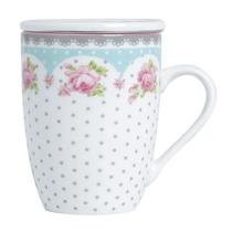 Caneca com tampa e filtro infusor de chá Amélia Lyor Caneca com tampa e filtro infusor de chá Amélia Lyor