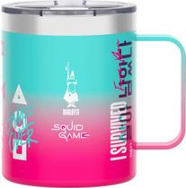 Caneca com Tampa Mug aço Inox 420ml Round 6 Bialetti Caneca com Tampa Mug aço Inox 420ml Round 6 Bialetti