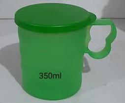 Caneca com Tampa Murano 350 ml Verde Tupperware