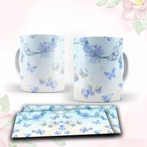 Caneca com tema floral