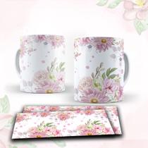 Caneca com tema floral Caneca com tema floral