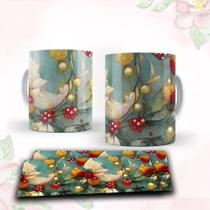 Caneca com tema floral Caneca com tema floral
