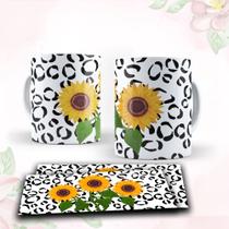 Caneca com tema floral