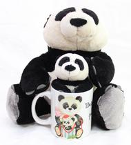 Caneca com ursinhos ursos pandas na caneca presente natal