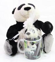 Caneca com Ursinhos Ursos Pelúcia Panda Amigos Casa do Urso